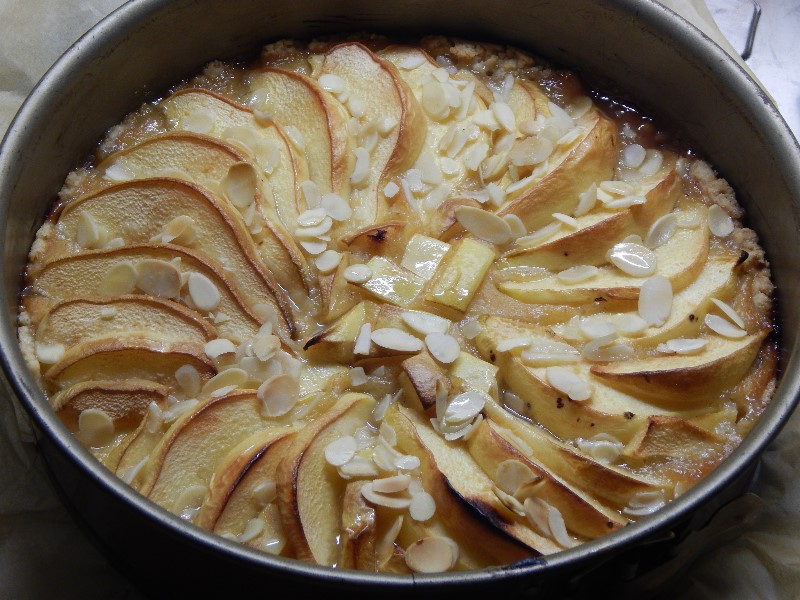 Quitten-Tarte frisch aus dem Ofen