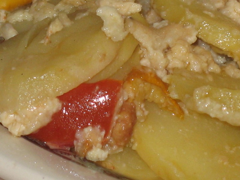 Kartoffelauflauf Serviervorschlag