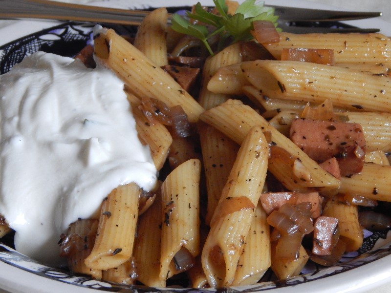 Nudeln mit Tzaziki