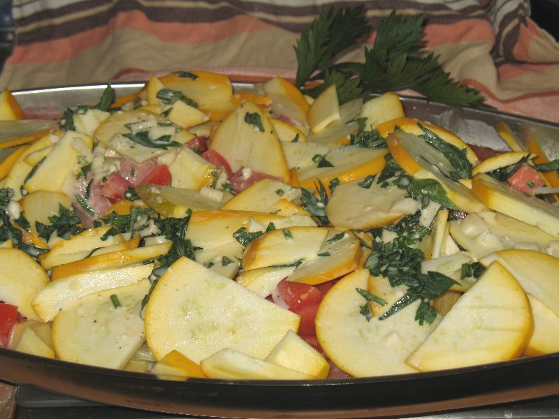 Zucchini geschnippelt