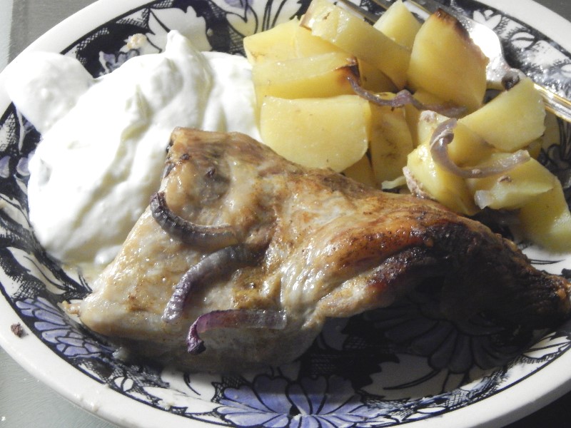 Lammbraten mit Beilagen